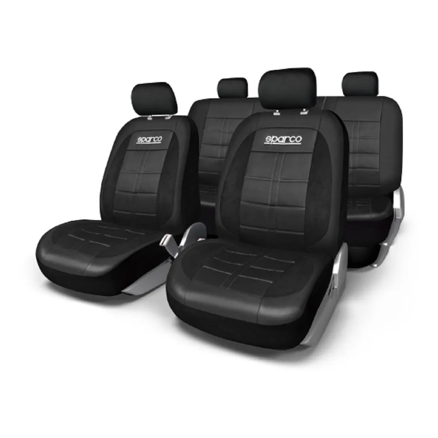 Fundas Cubre Asiento Sparco Ecocuero Negro 405BK 1
