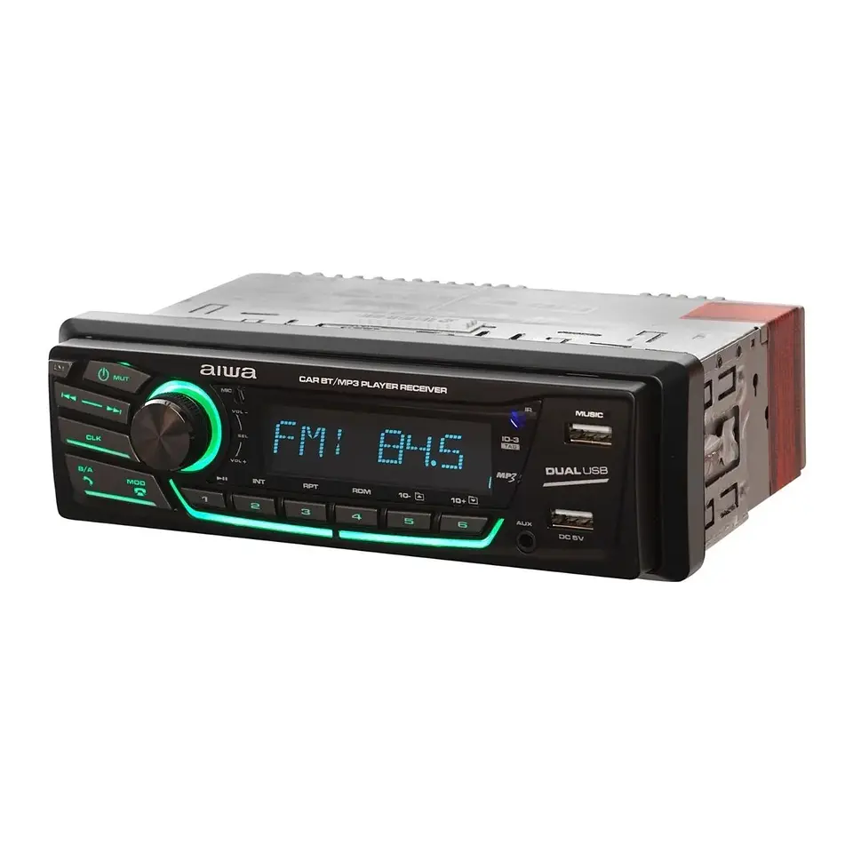 Kit Radio Bluetooth 1 Din + Parlante Auto Aiwa CAW-2016BT 6