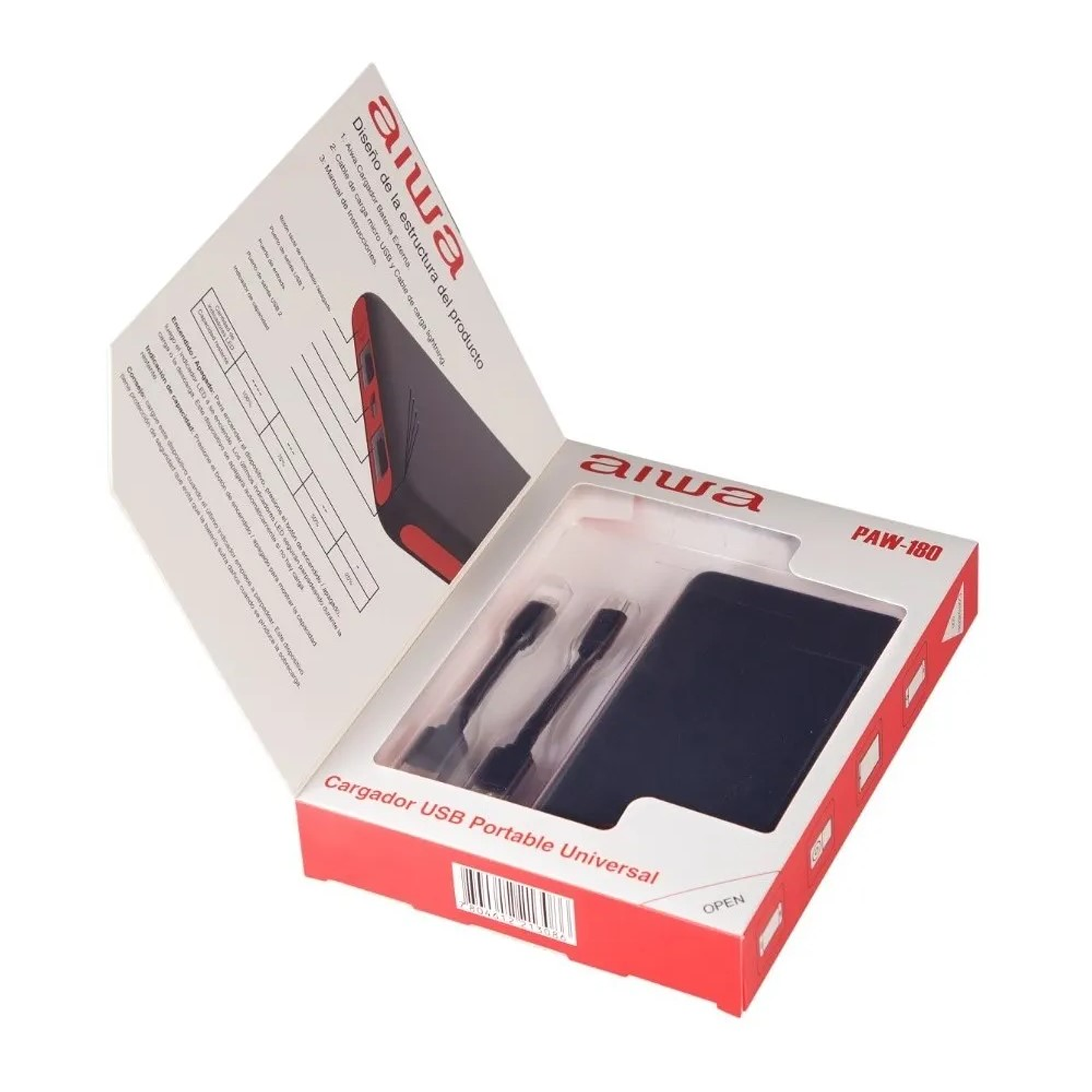 Bateria Portatil Powerbank 10.000 Aiwa PAW-180 5