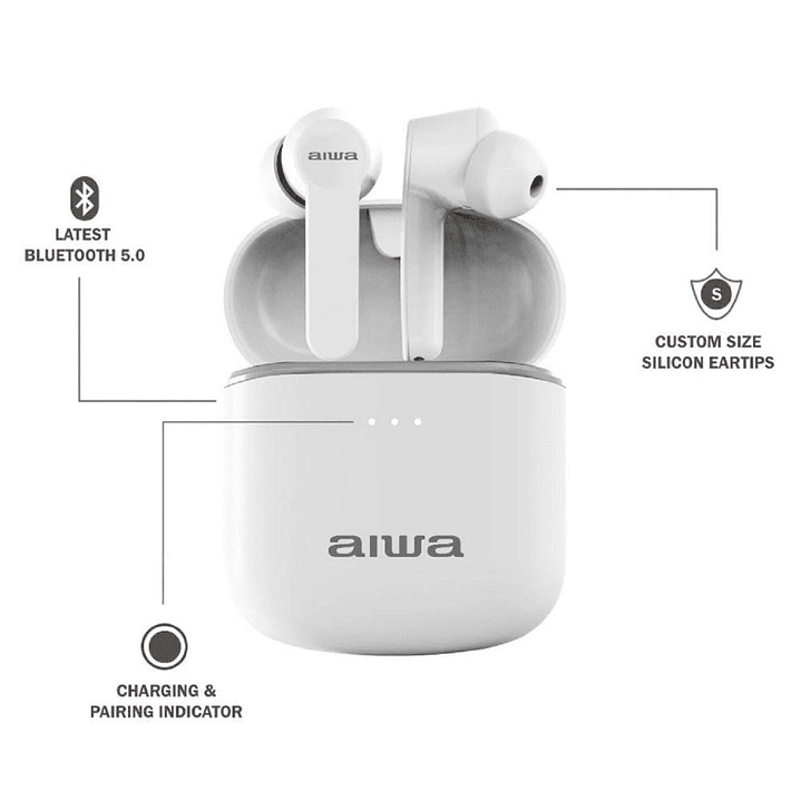 Audifonos Inalambricos Aiwa Earbuds BT V5.0 AW8 2