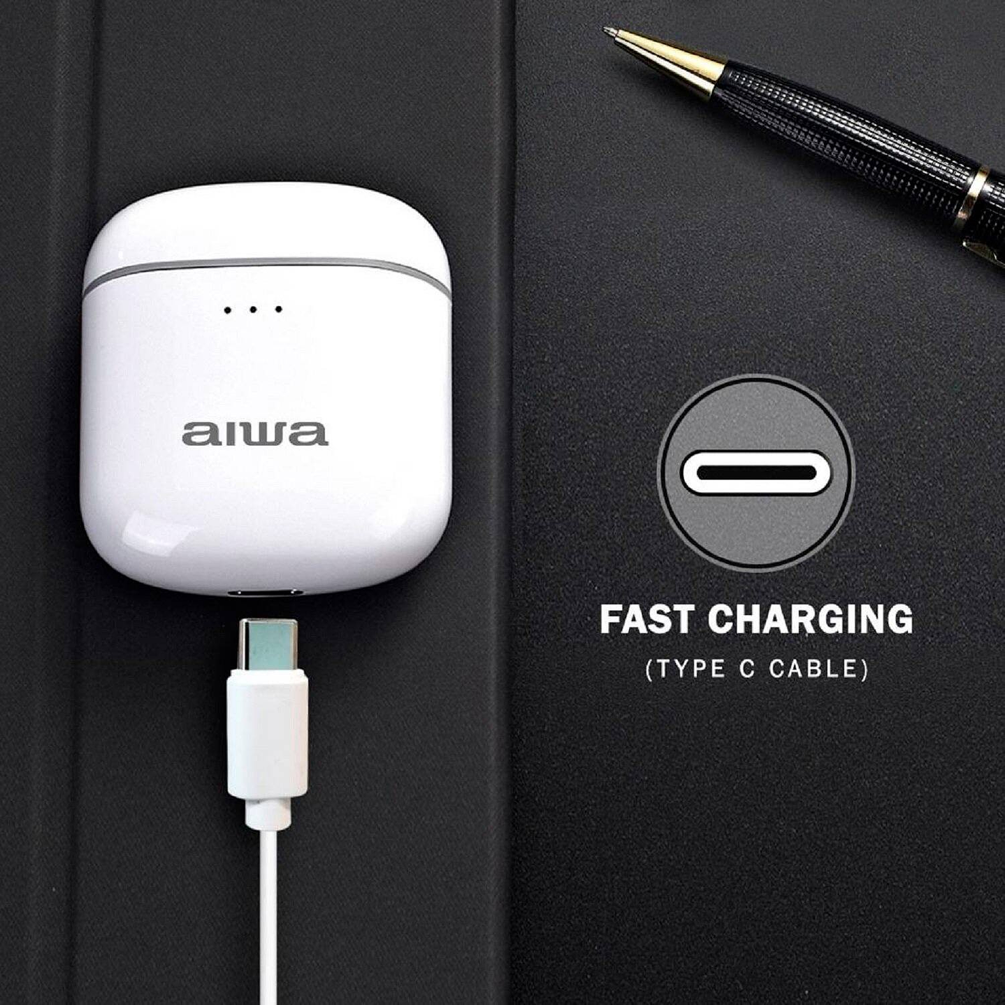 Audifonos Inalambricos Aiwa Earbuds BT V5.0 AW8 4