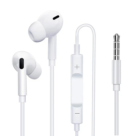 Audifonos con Mic Blanco Jack 3.5mm Tecnolab