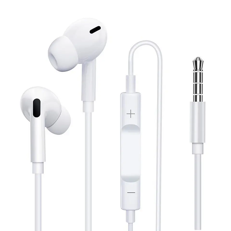 Audifonos con Mic Blanco Jack 3.5mm Tecnolab 1