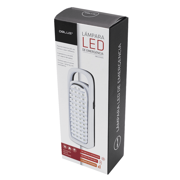 Lampara Emergencia 50 Led Dblue Recargable 4