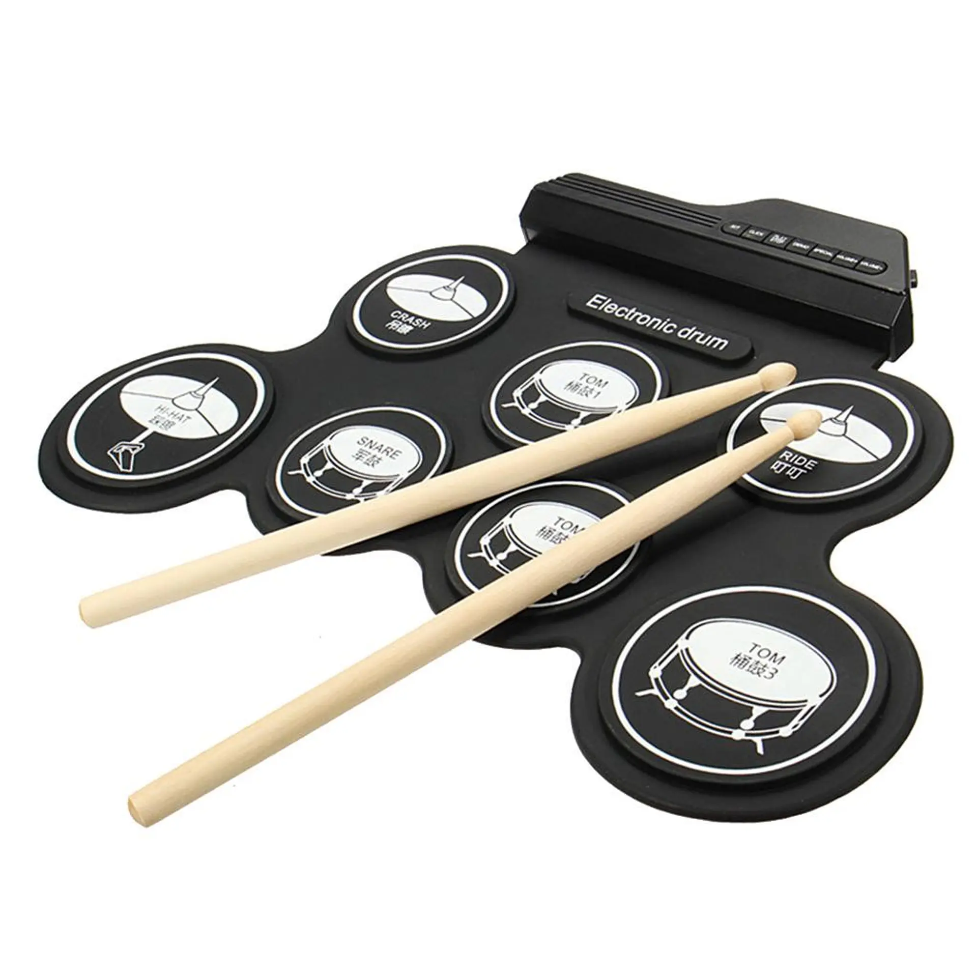 Bateria Electronica Digital 7 Pad 2 Pedales 1