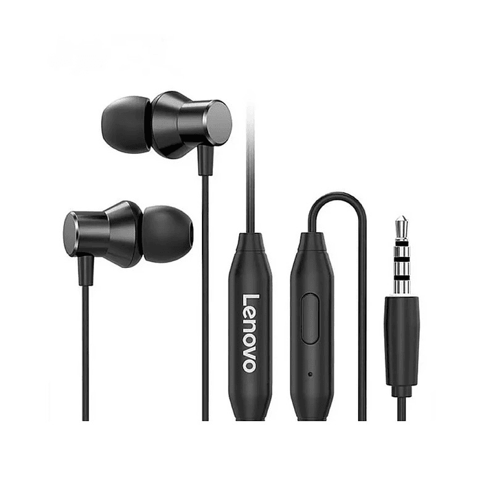 Audifonos In-Ear Lenovo HF130 Negro Metalicos 1