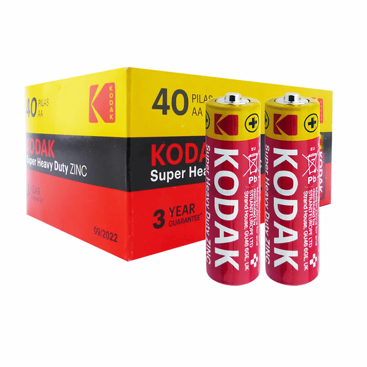 Pack 40 Pilas Kodak AA Super Heavy R6P 1