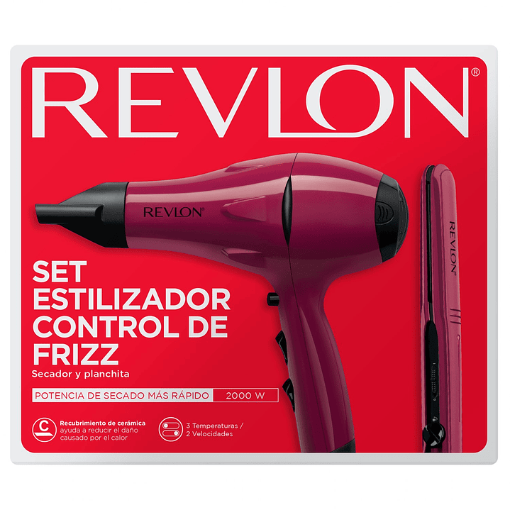 Kit Secador y Plancha Alisadora Revlon 5230 3