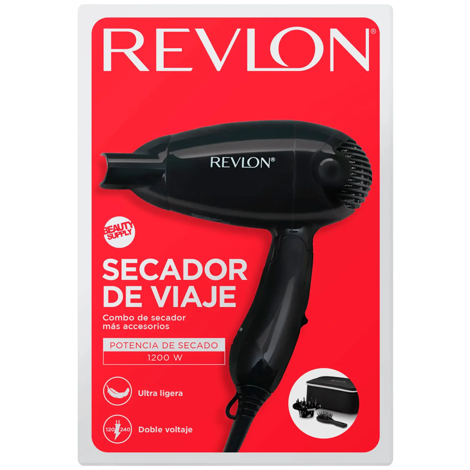 Kit Secador Pelo Viaje Revlon y Accesorios 5305 5