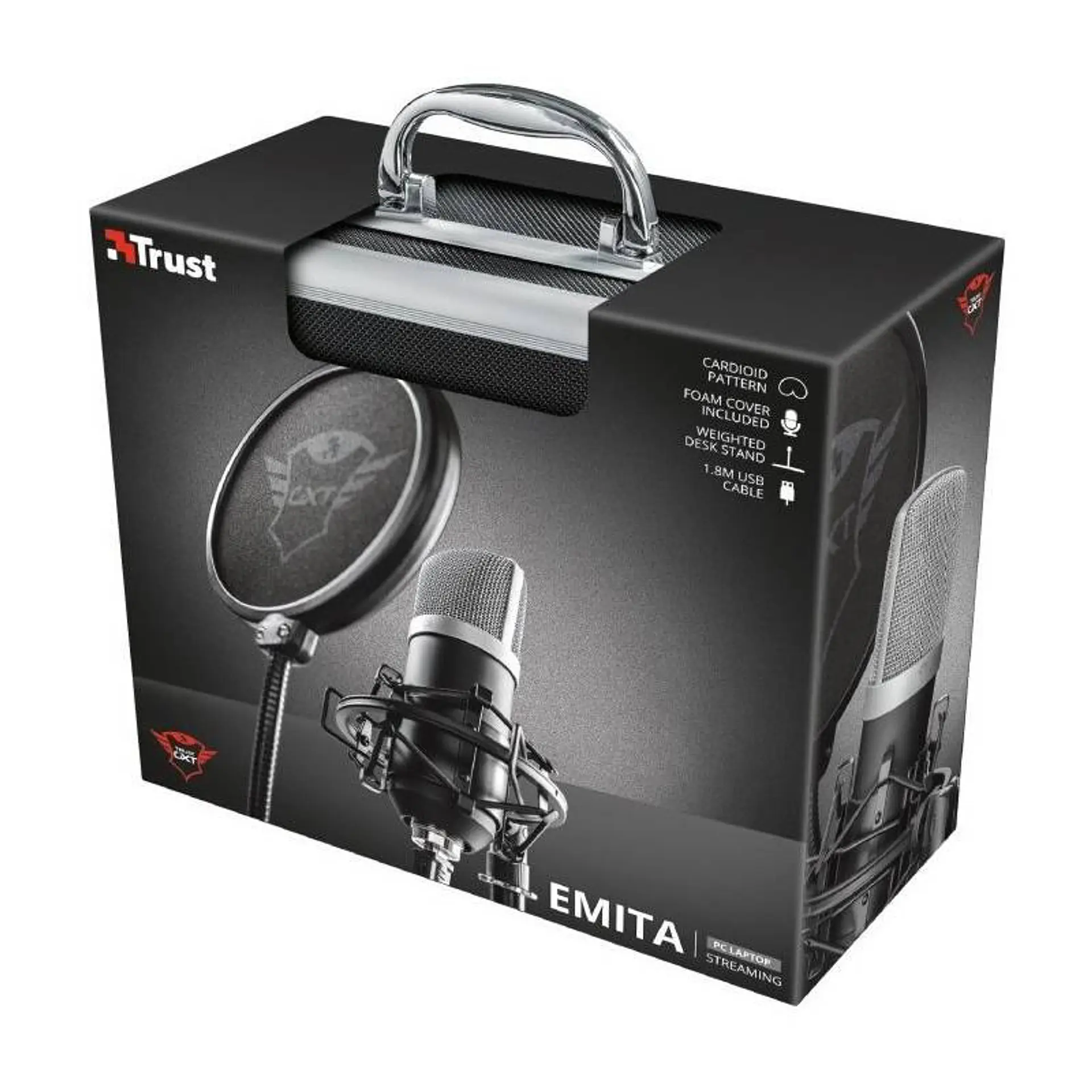 Microfono Usb Streaming Trust Gxt 252 Emita 7