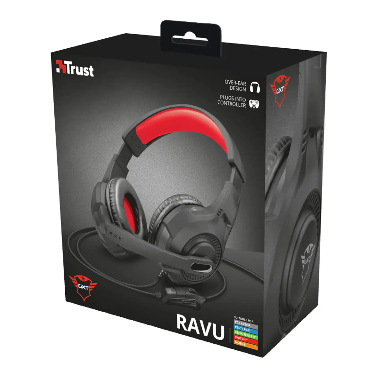 Audifonos Gamer Trust Gtx 307 RAVU Rojo