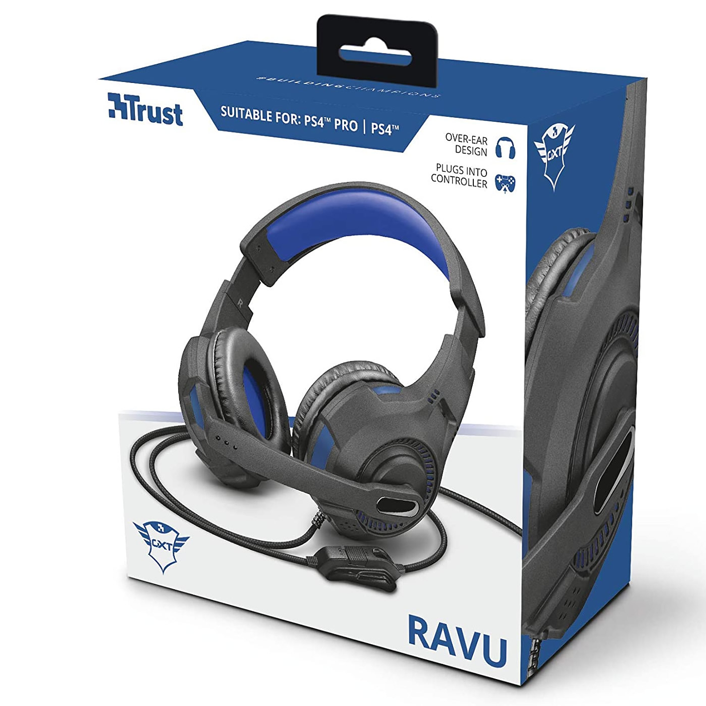Audifonos Gamer Trust Gtx 307B RAVU Azul 7