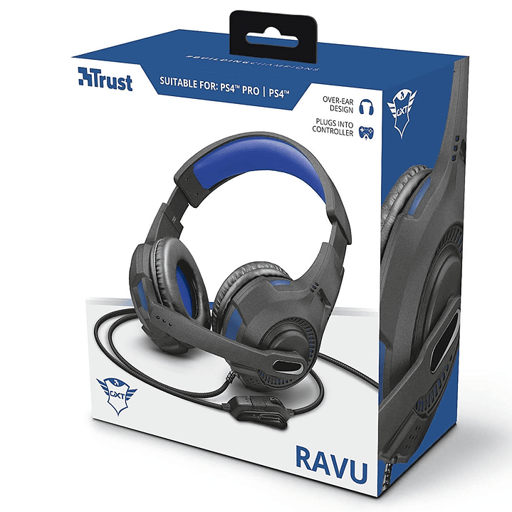 Audifonos Gamer Trust Gtx 307B RAVU Azul 7