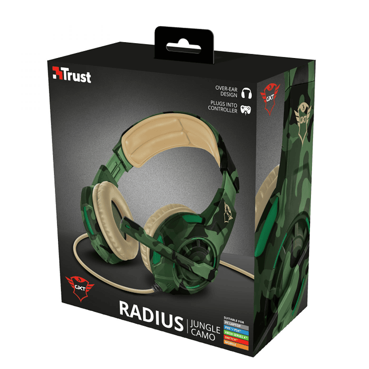 Audifonos Gamer Trust Gtx 310C Jungle Radius 7.1 2