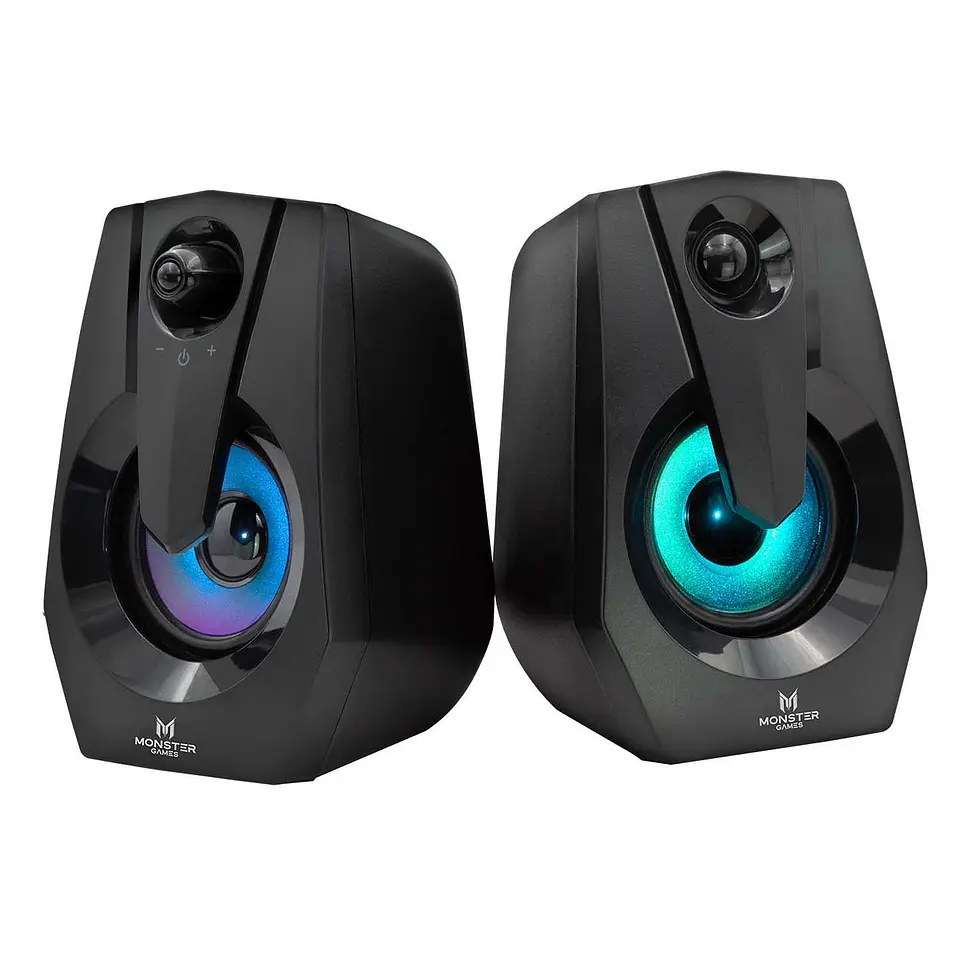 Parlante PC Gamer Moster Games Space Led 3