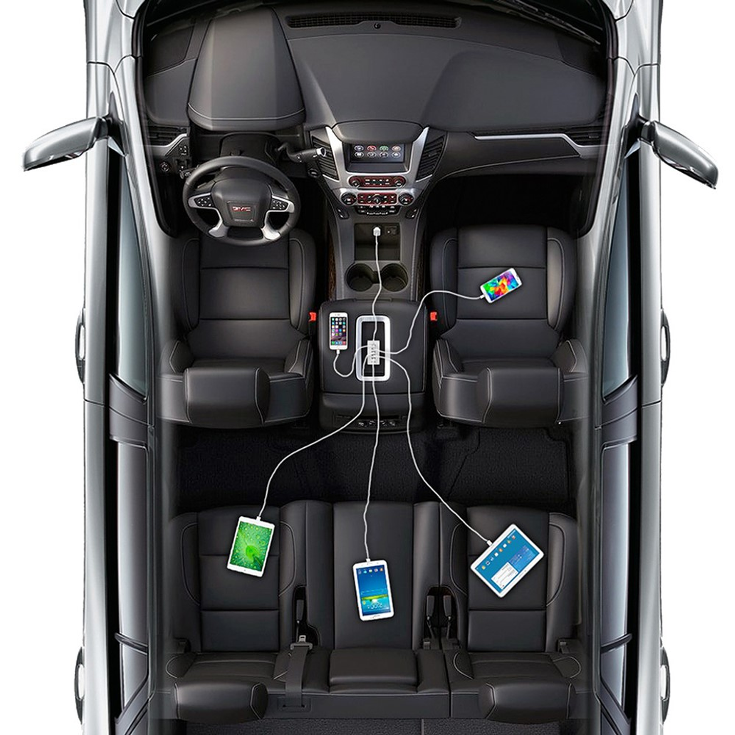 Cargador Auto Multiple 5 USB 50W Anker 5