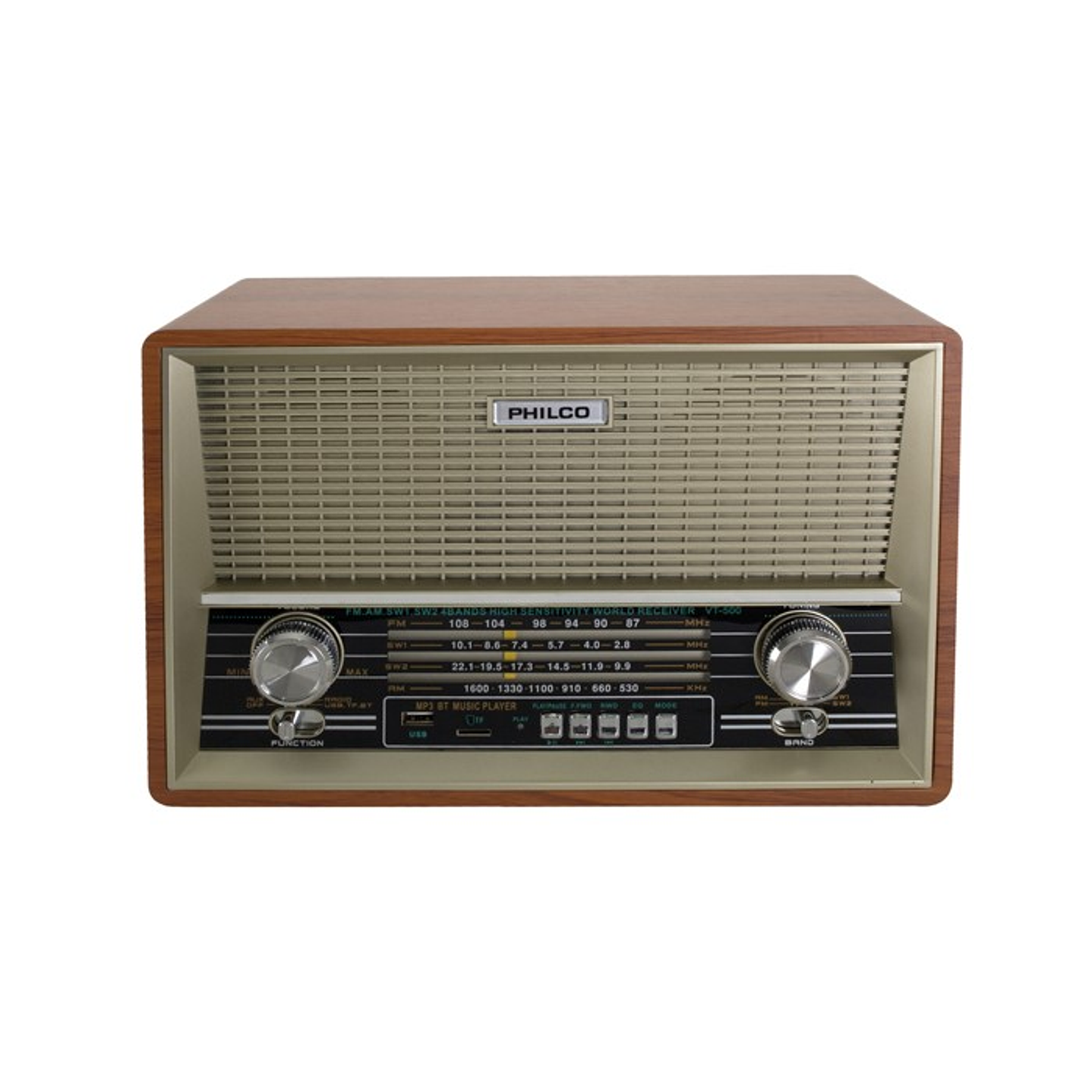 Radio Retro Vintage Philco Madera VT500 3