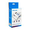 Alargador Extension Philco 3 POS y 3 USB Blanco