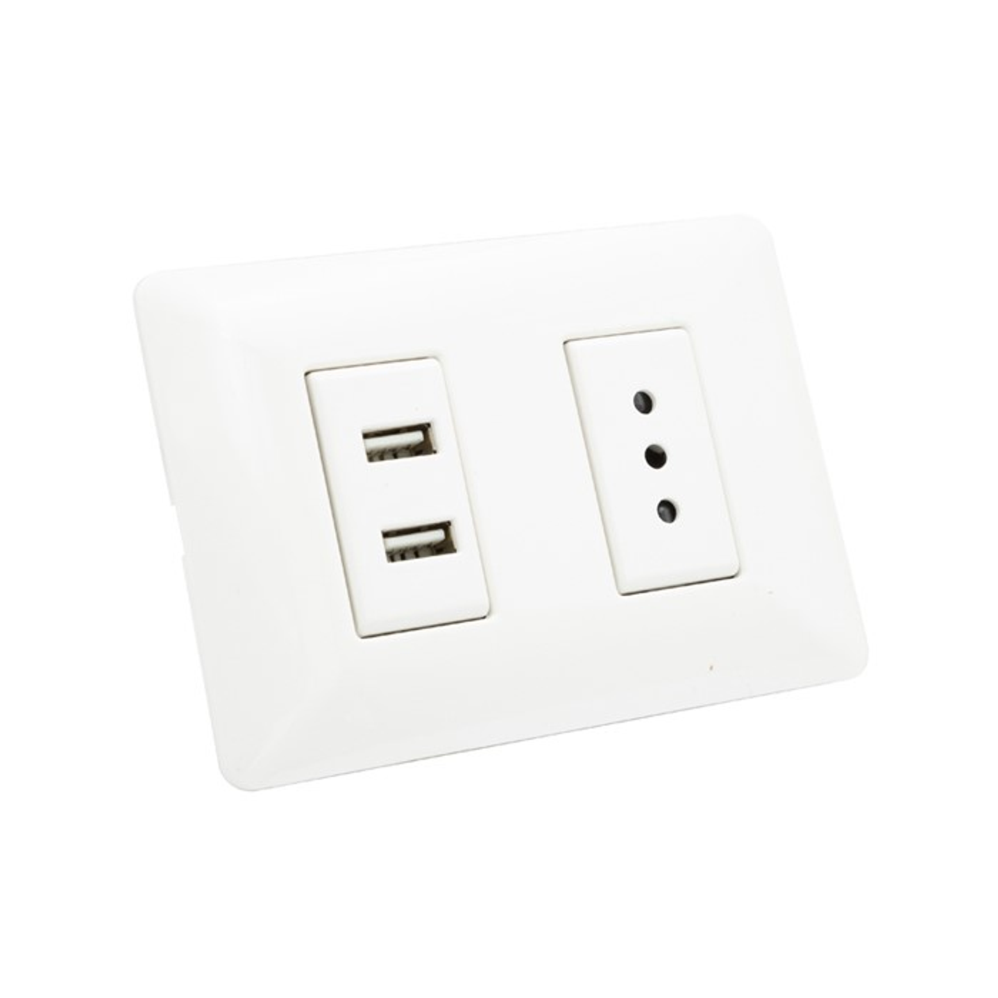 Enchufe Tomacorriente Simple con 2 USB Philco 1