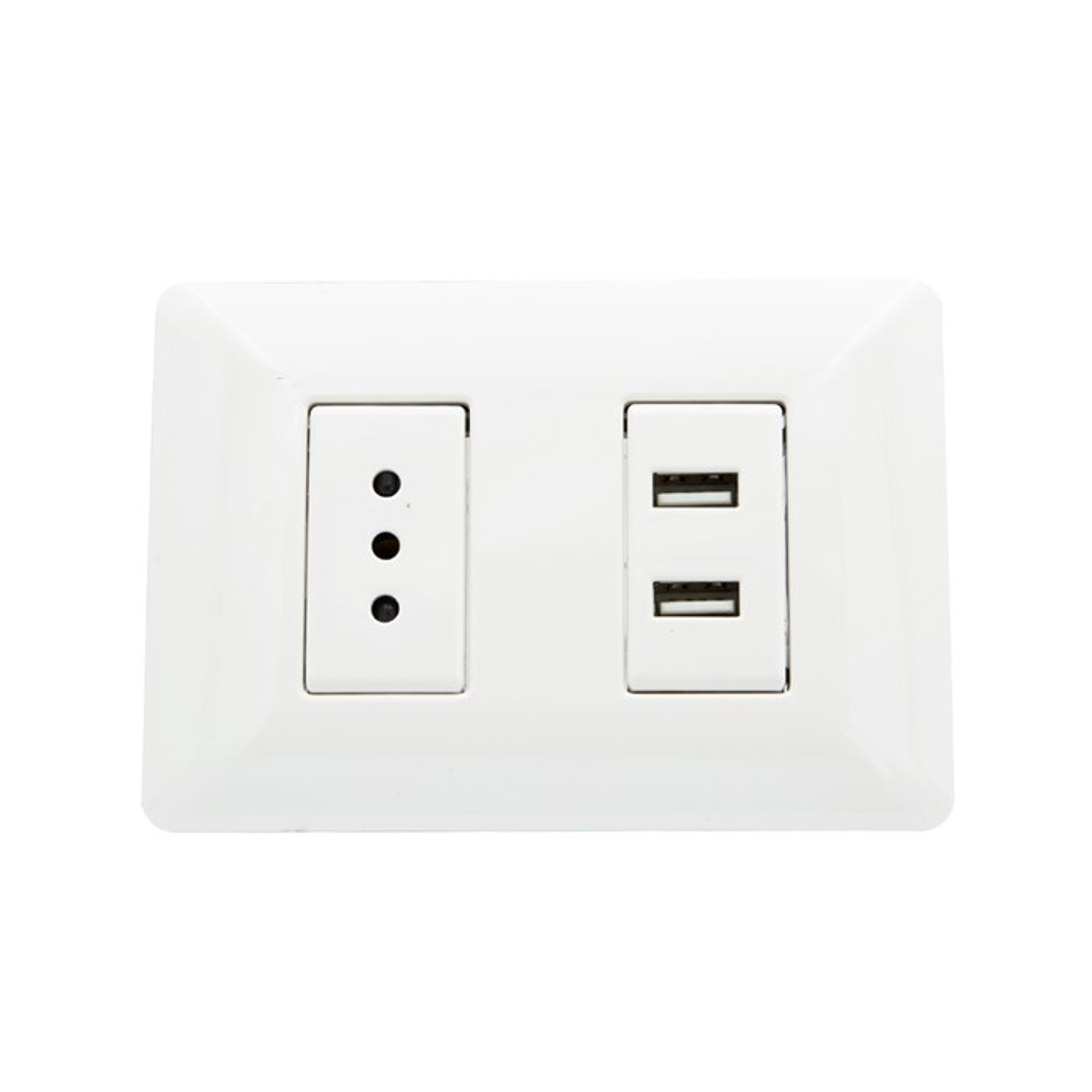 Enchufe Tomacorriente Simple con 2 USB Philco 2