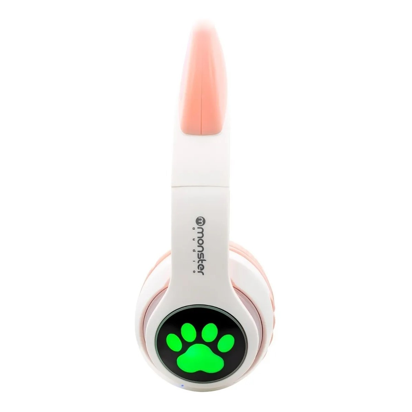 Audifono Wireless Monster Kids Cat Rosa Luz Led 3
