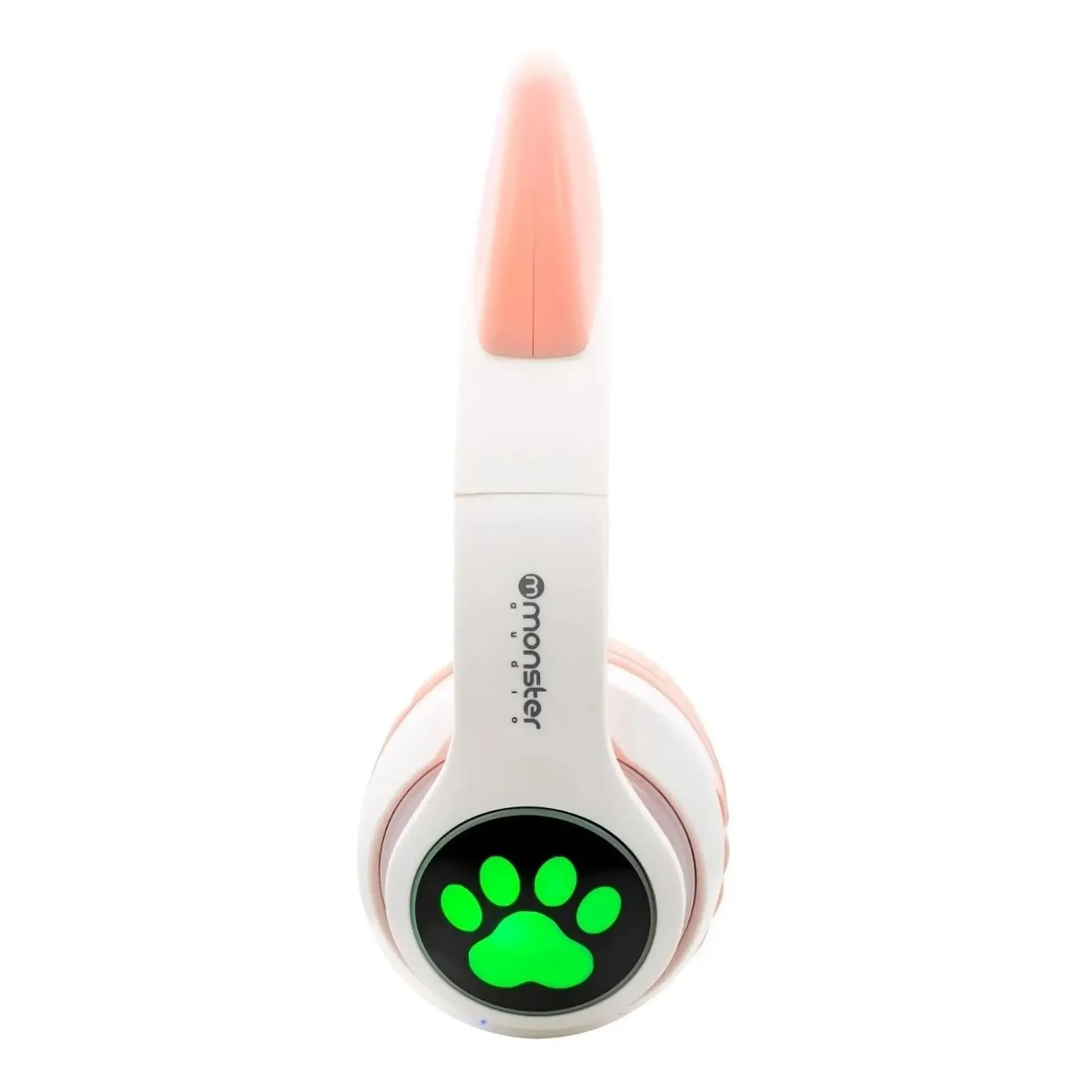 Audifono Wireless Monster Kids Cat Rosa Luz Led 3
