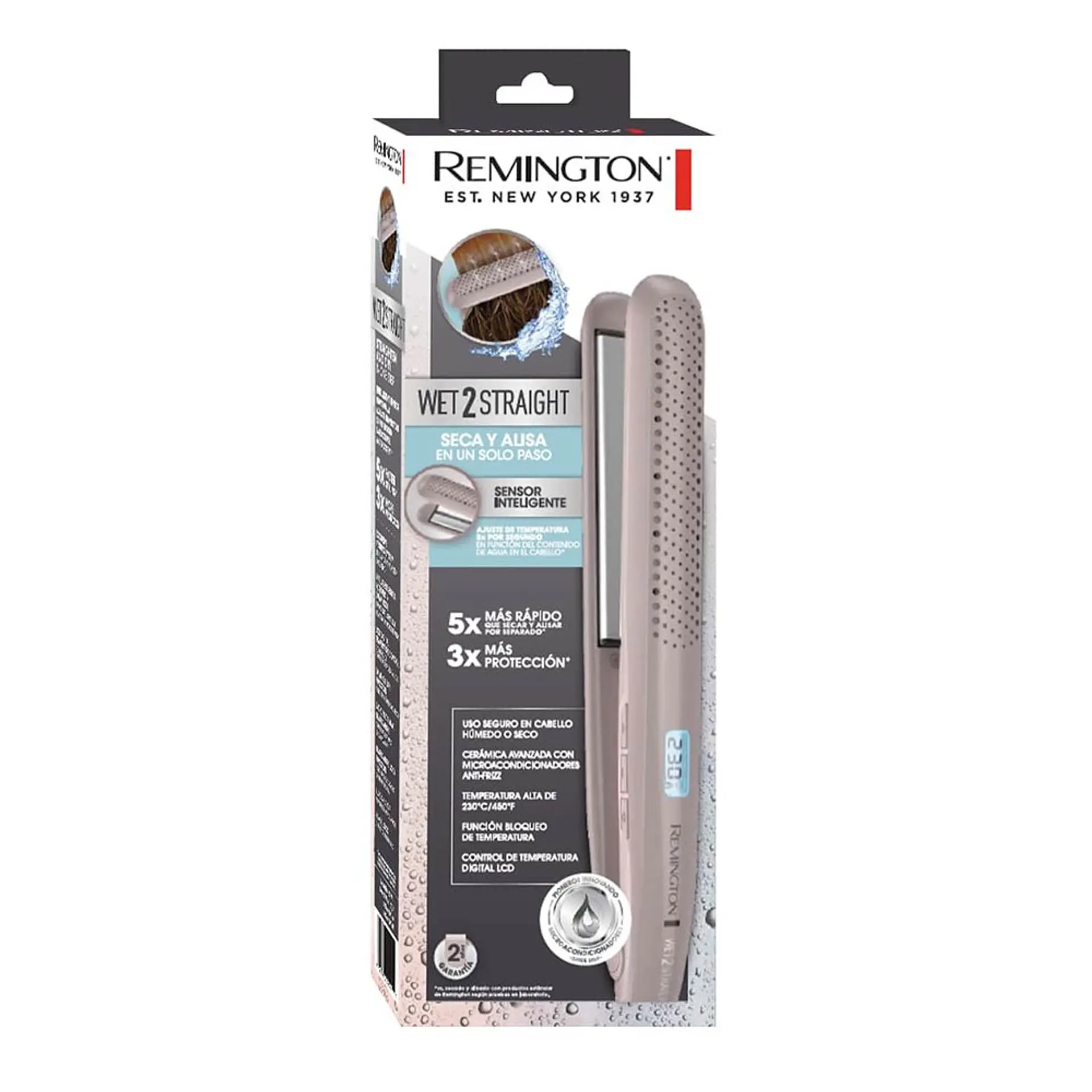Plancha Alisadora Remington Wet2 Straight S27A 2