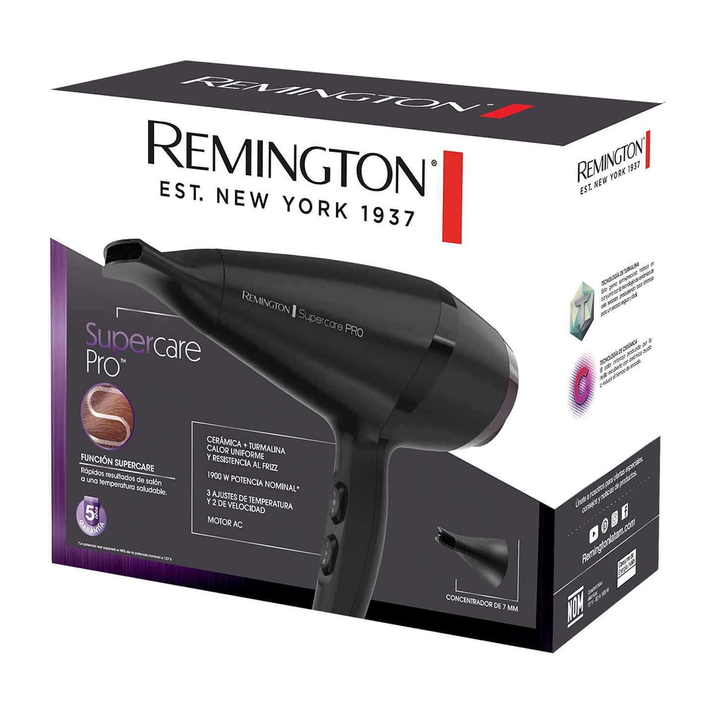 Secador Pelo Remington Super Care Pro D23A 2
