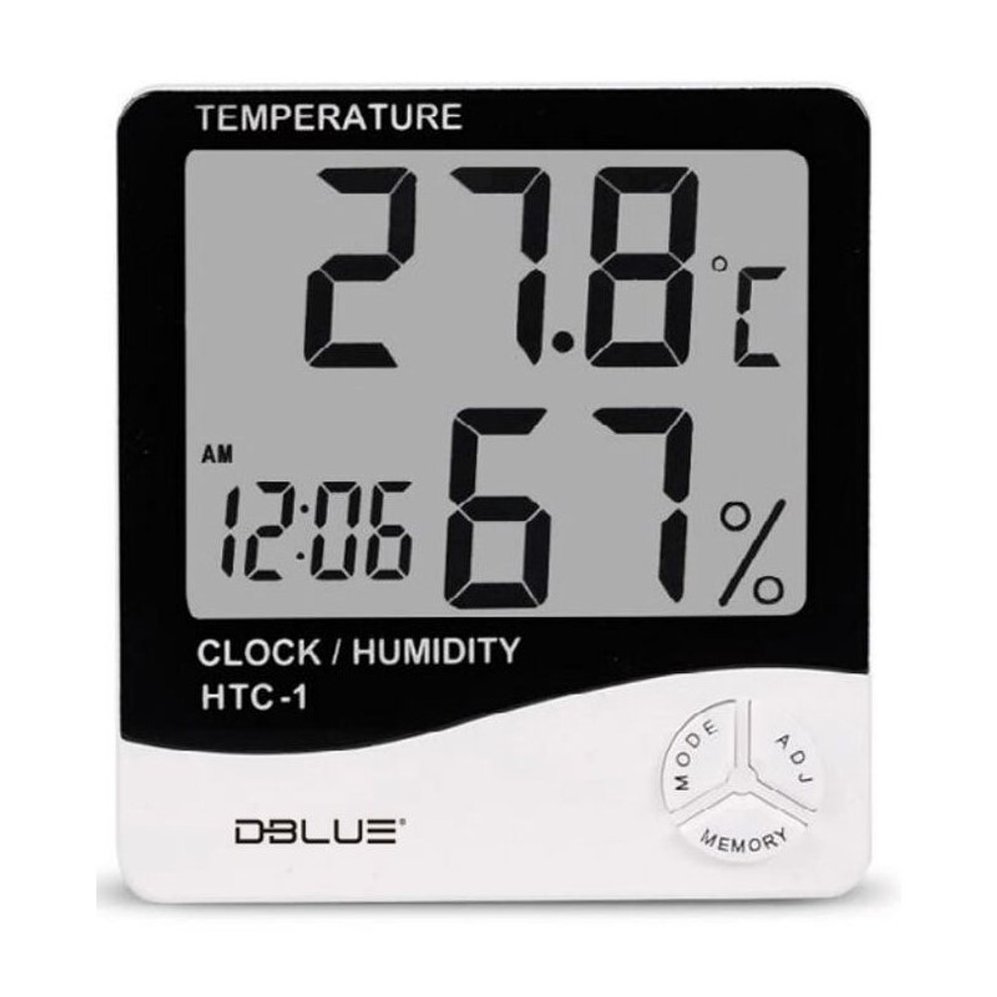 Reloj digital Dblue Termohigrometro Humedad 1