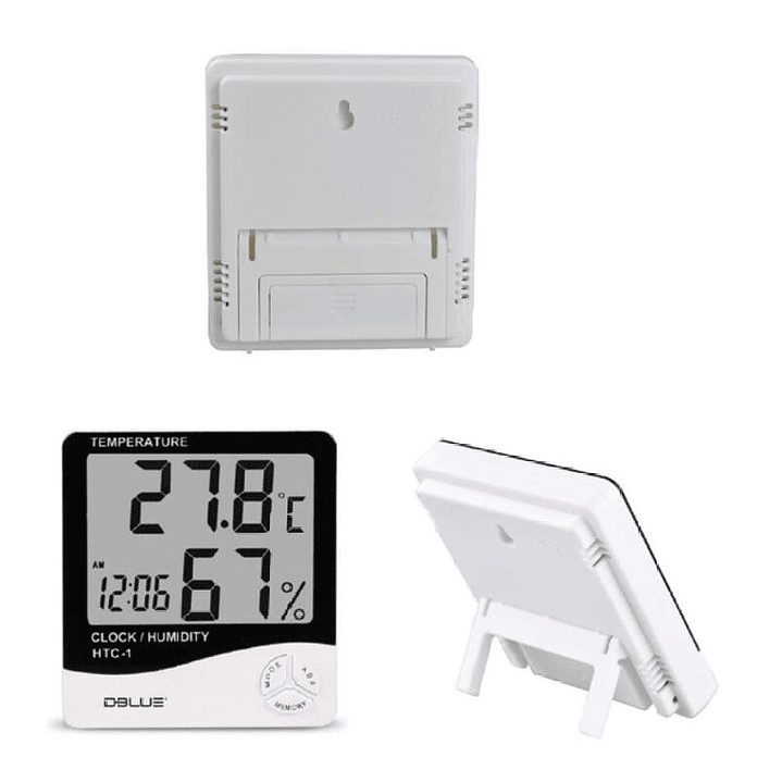 Reloj digital Dblue Termohigrometro Humedad 2