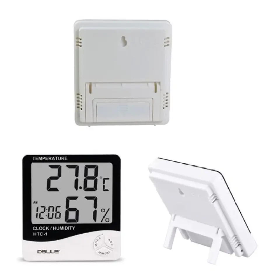 Reloj digital Dblue Termohigrometro Humedad 2