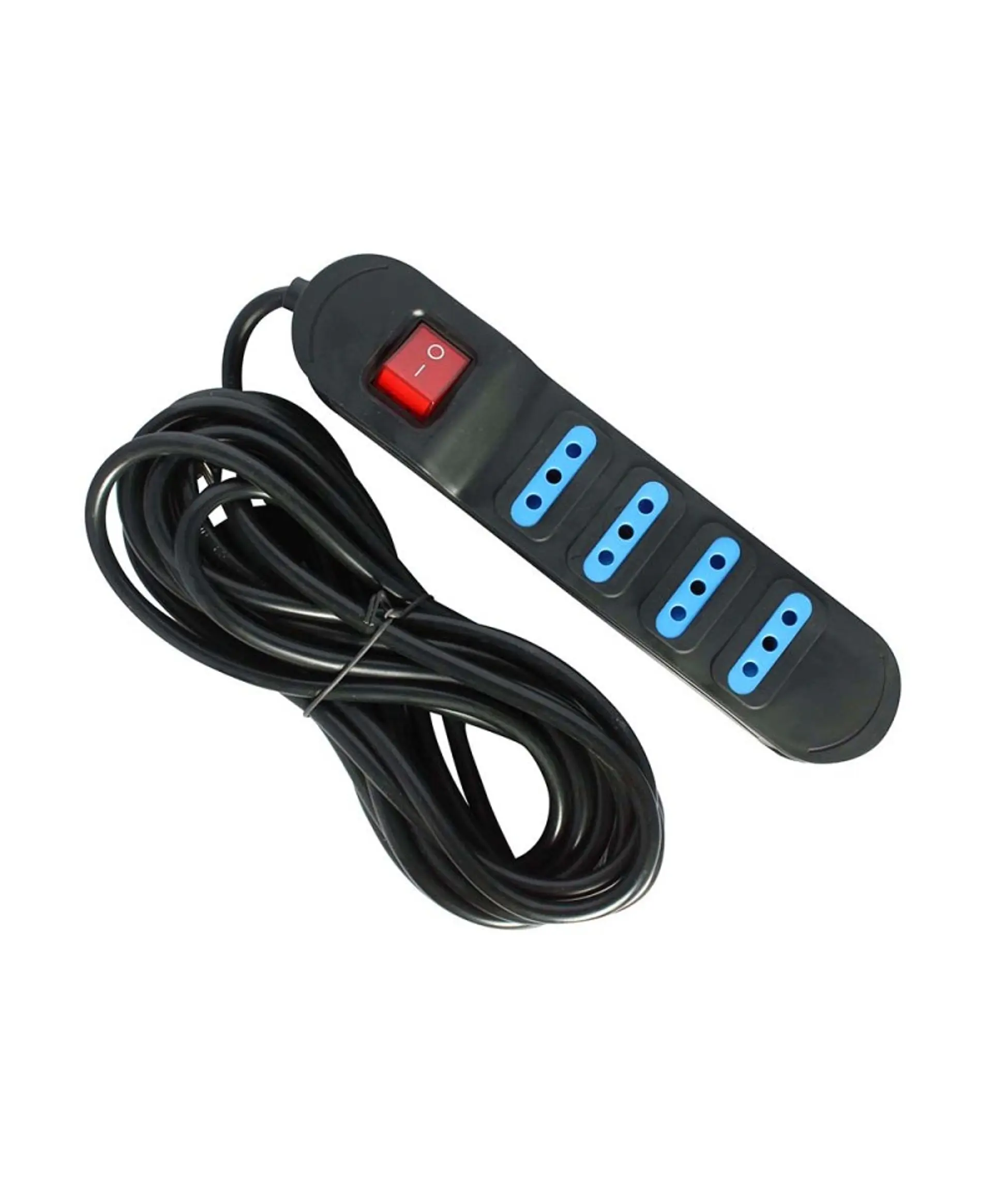 Alargador Electrico 5 Mts 4 Salidas Negro Switch 1