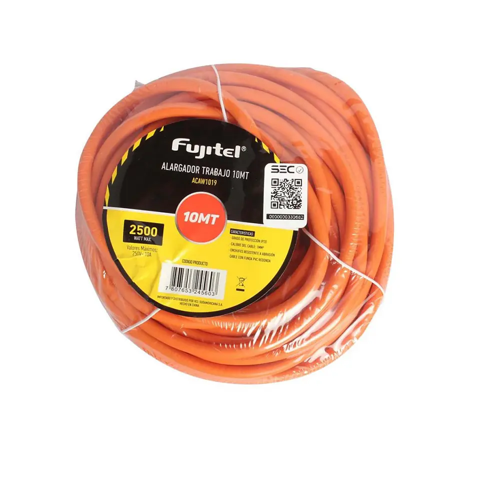 Alargador Extension Electrica 10 mts Fujitel 1