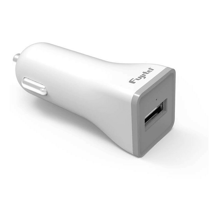 Cargador Auto USB Encendedor Fujitel 1A USB Blanco 1
