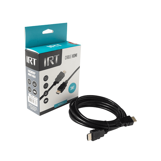 Cable HDMI IRT 3mts Full HD 1.4