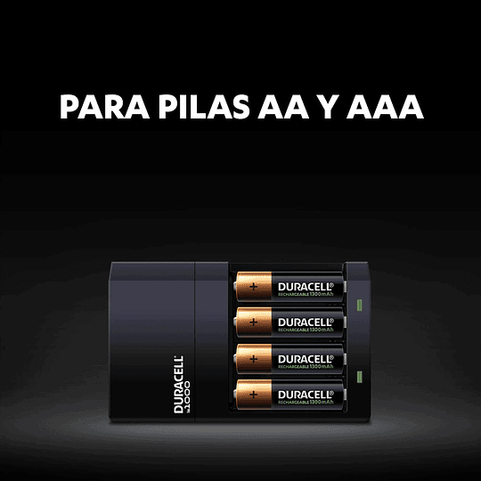 Kit Cargador Duracell + 4 Pilas Recargables 2500mha