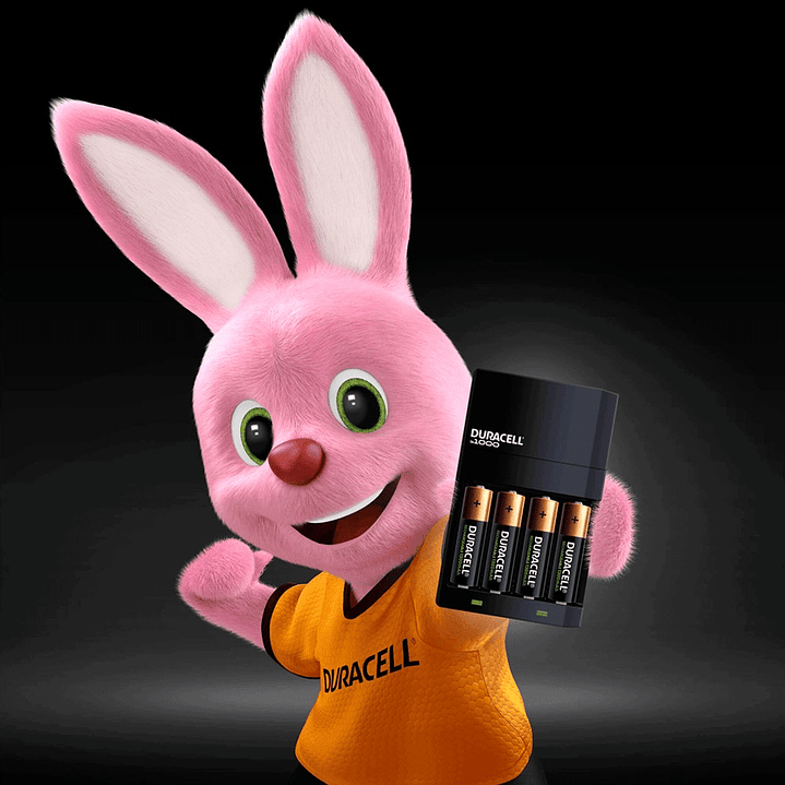 Kit Cargador Duracell + 4 Pilas Recargables 2500mha 3