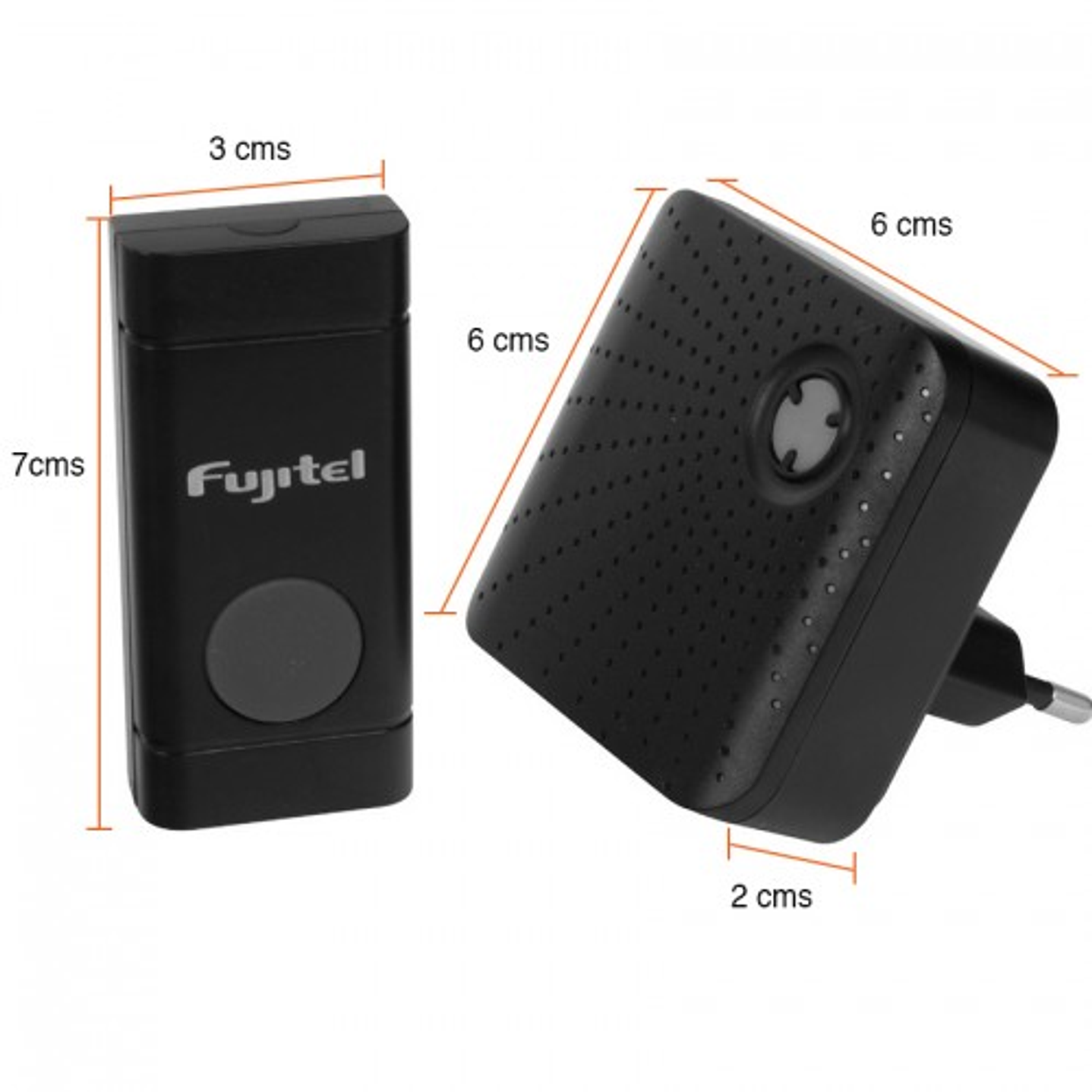 Timbre Inalambrico Fujitel 70m 48 Melodias Negro 3