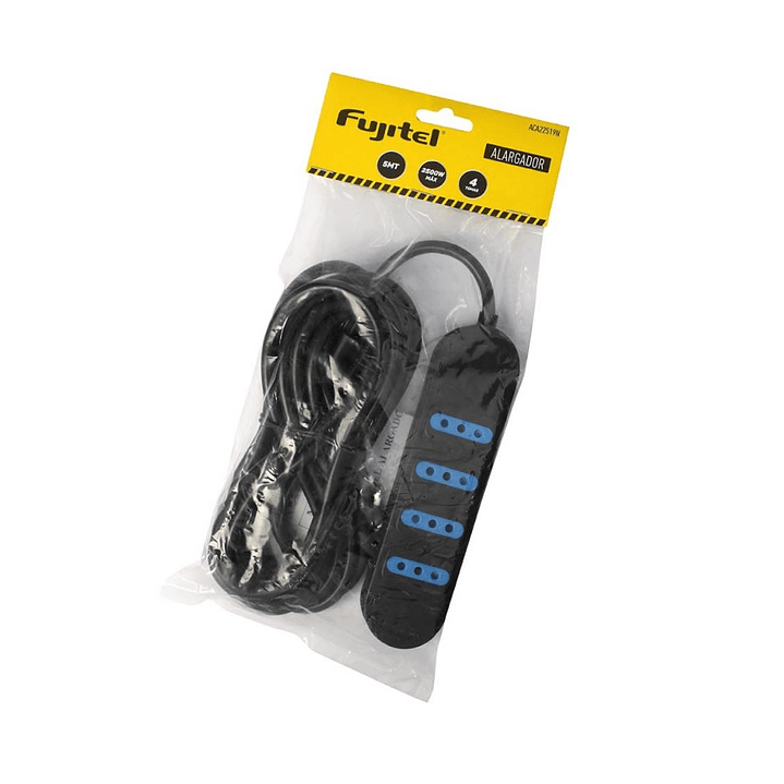 Alargador Electrico 5 Mts 4 Boca Negro Fujitel 2