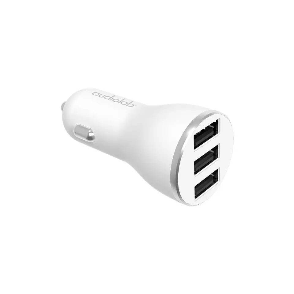 Cargador Auto USB Triple 2.1A Encendedor Audiolab 1