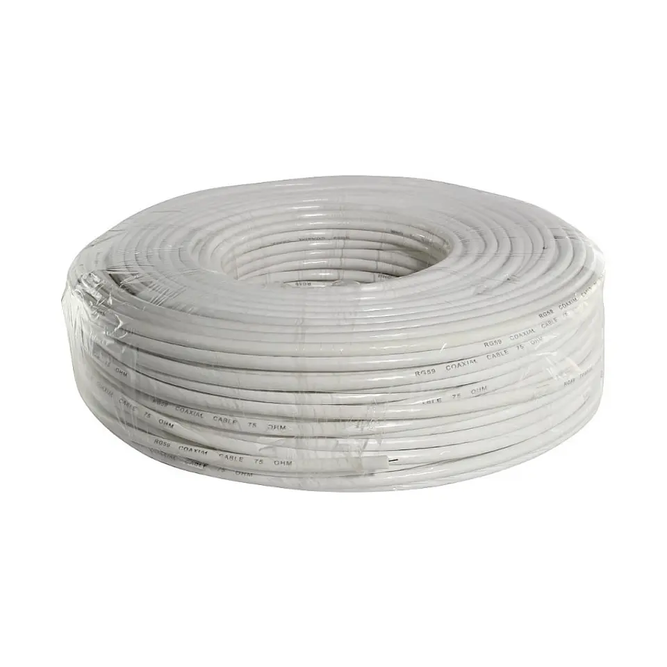 Rollo Cable Coaxial 100Mts RG59 CCTV 1