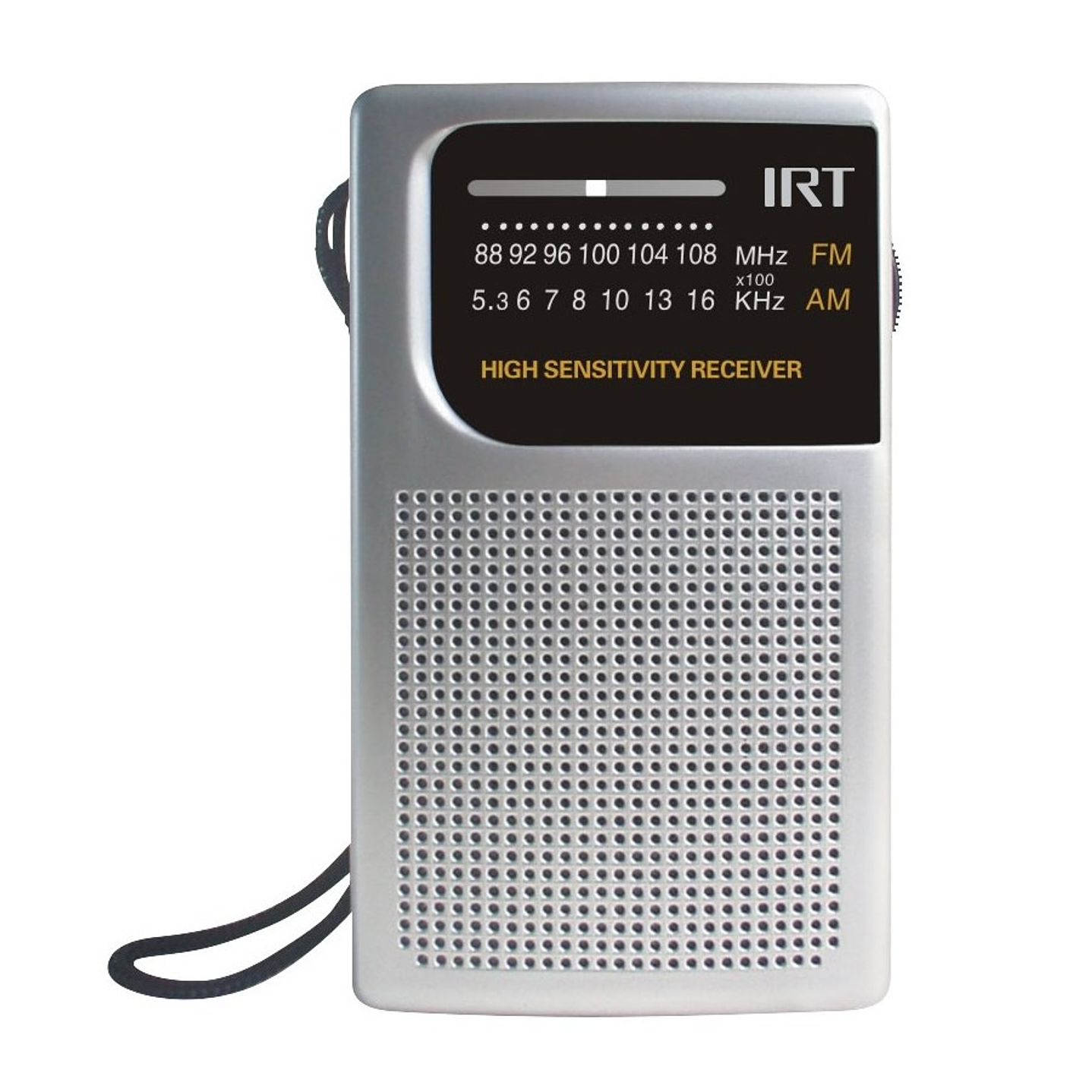 Radio A Pilas De Bolsillo Am/Fm Irt Plateada 1