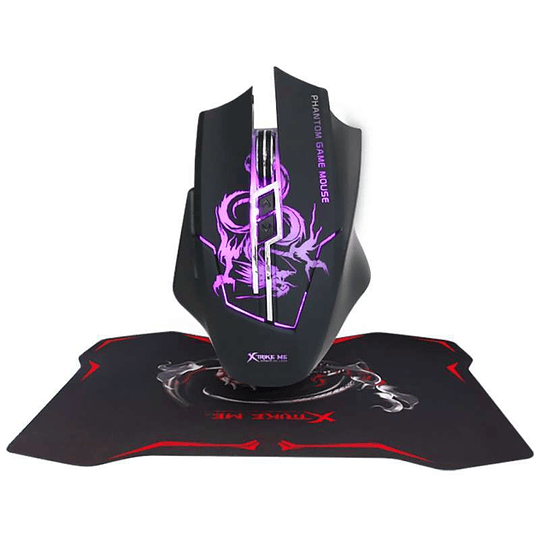 Kit Gamer Mouse Pad Optico 3200dpi Xtrike Me