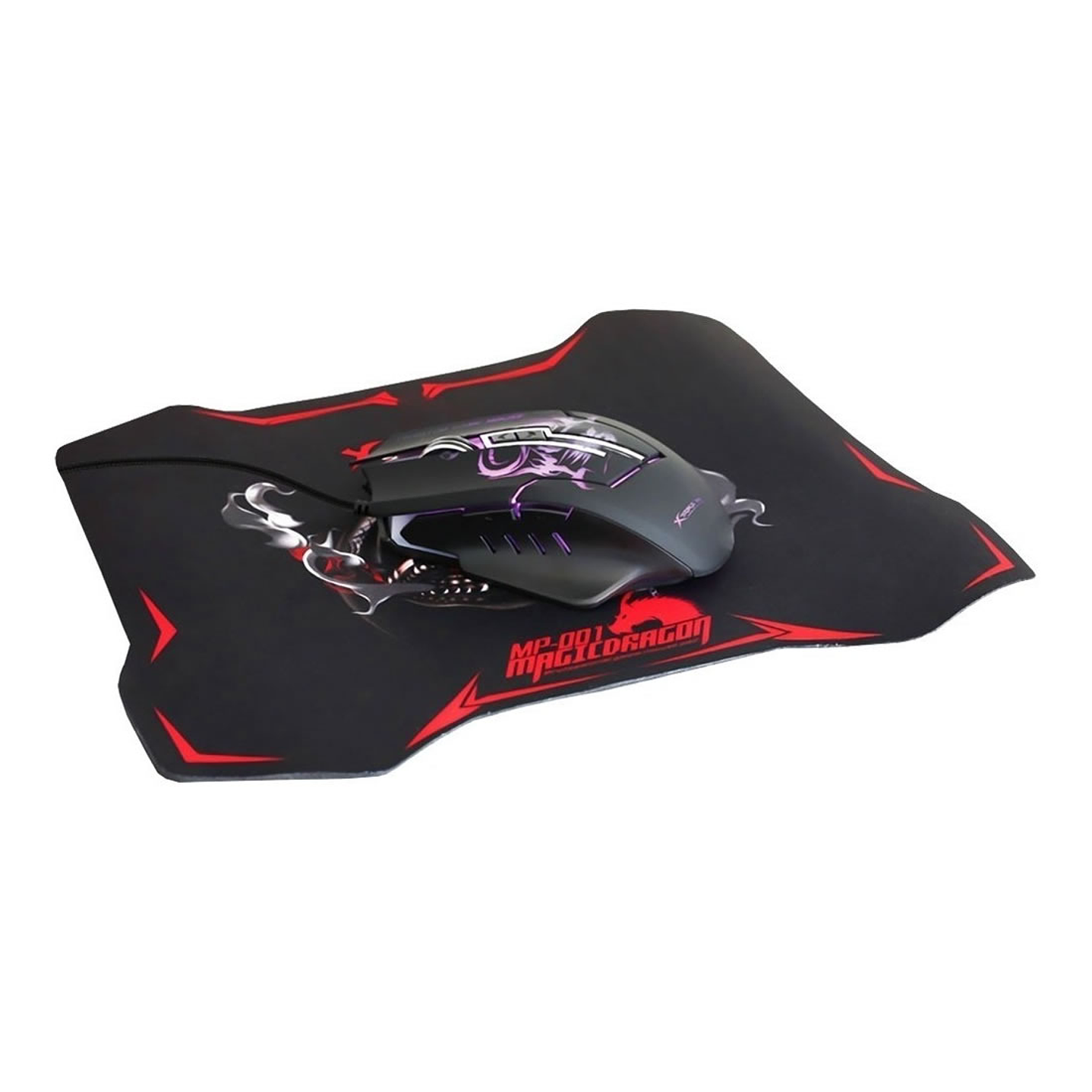 Kit Gamer Mouse Pad Optico 3200dpi Xtrike Me 3