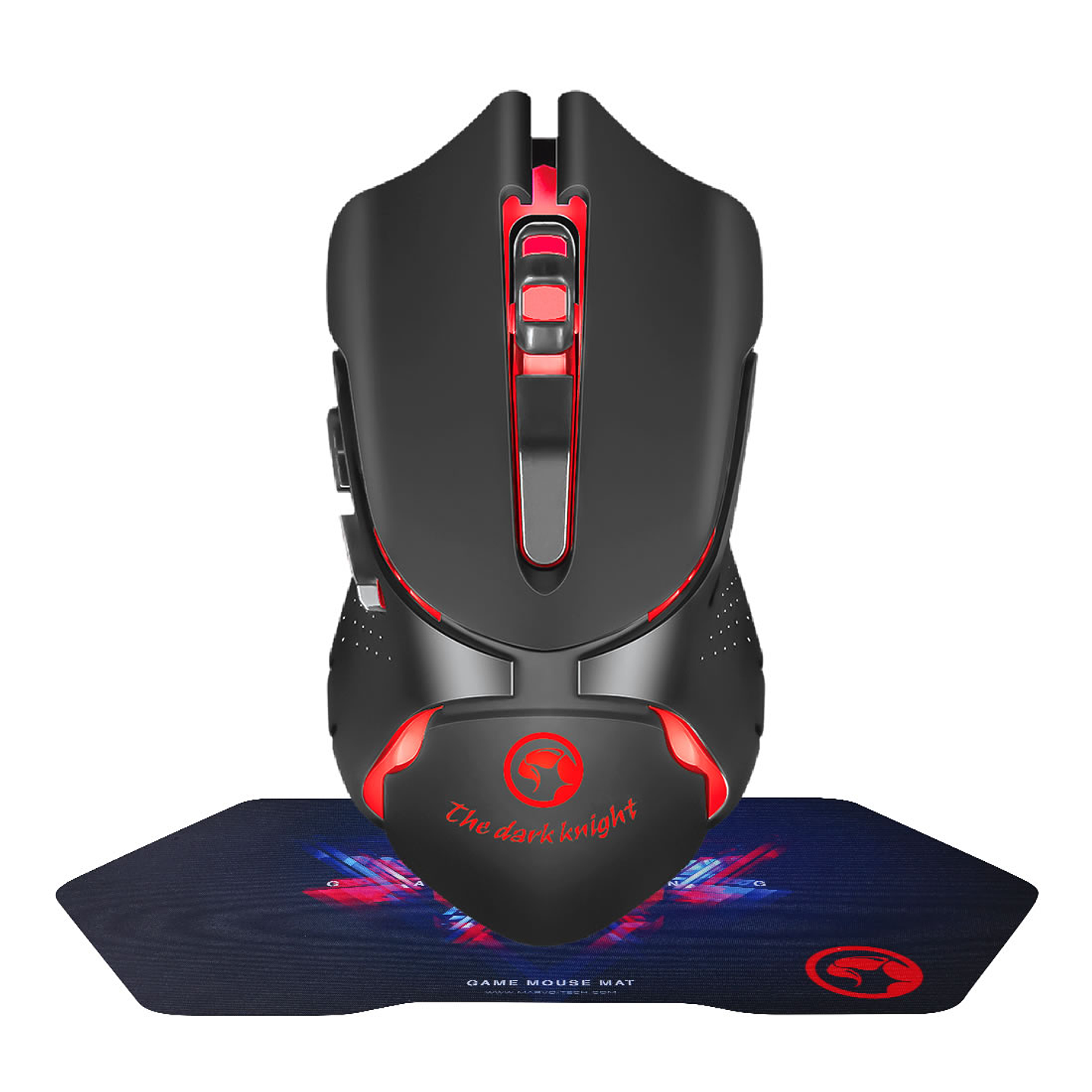 Kit Gamer Mouse Pad Optico 2400dpi Marvo 1