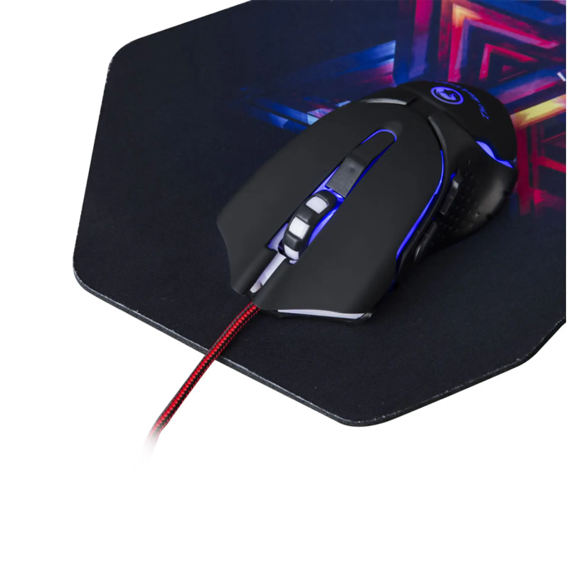 Kit Gamer Mouse Pad Optico 2400dpi Marvo 2