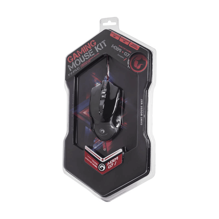 Kit Gamer Mouse Pad Optico 2400dpi Marvo 4