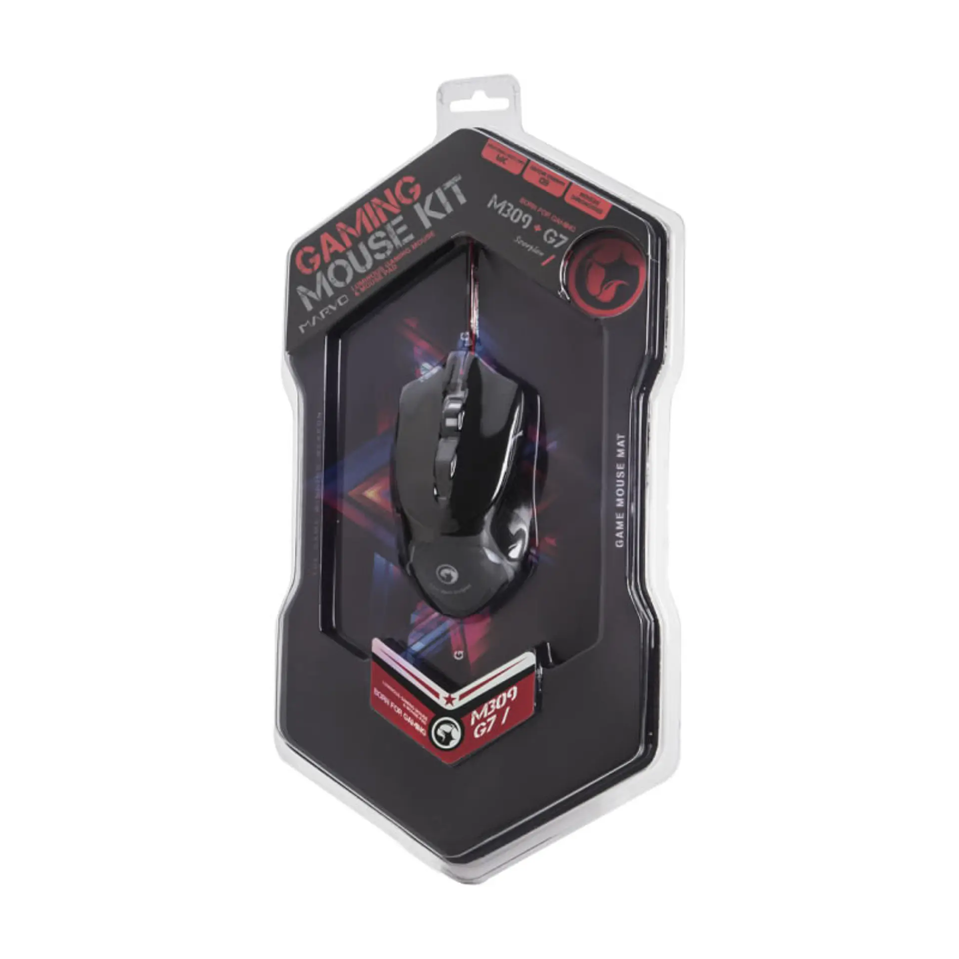 Kit Gamer Mouse Pad Optico 2400dpi Marvo 4