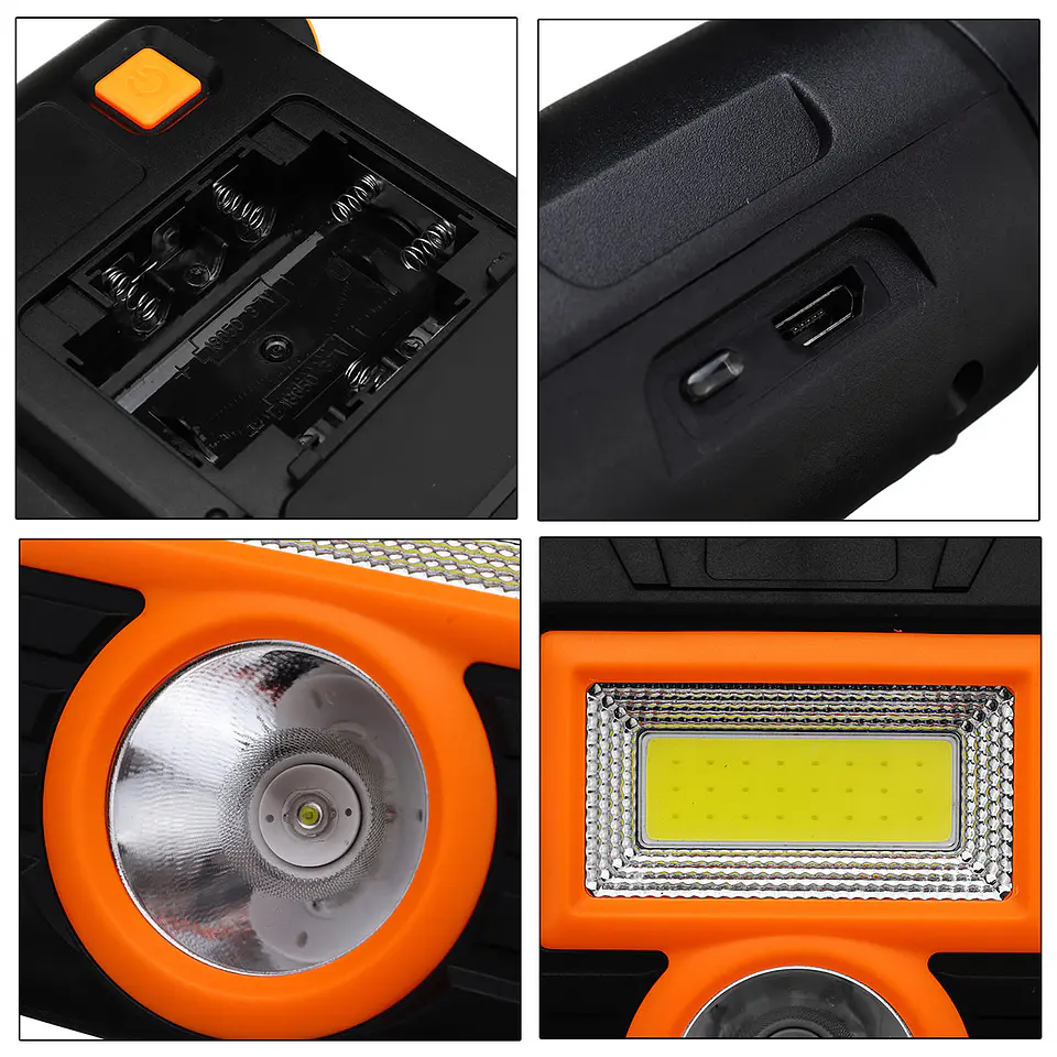 Foco Linterna Recargable Led Cob Portable 7