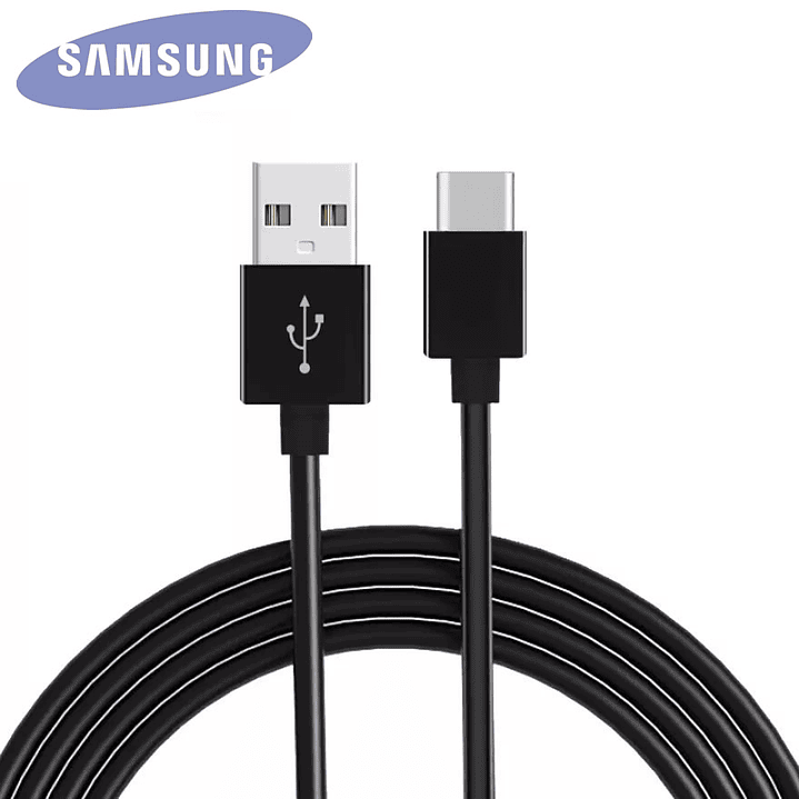 Cable Usb Tipo C Negro Original Samsung 1.2m 1